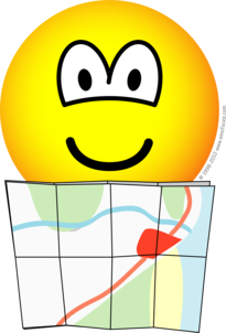 Map reading emoticon